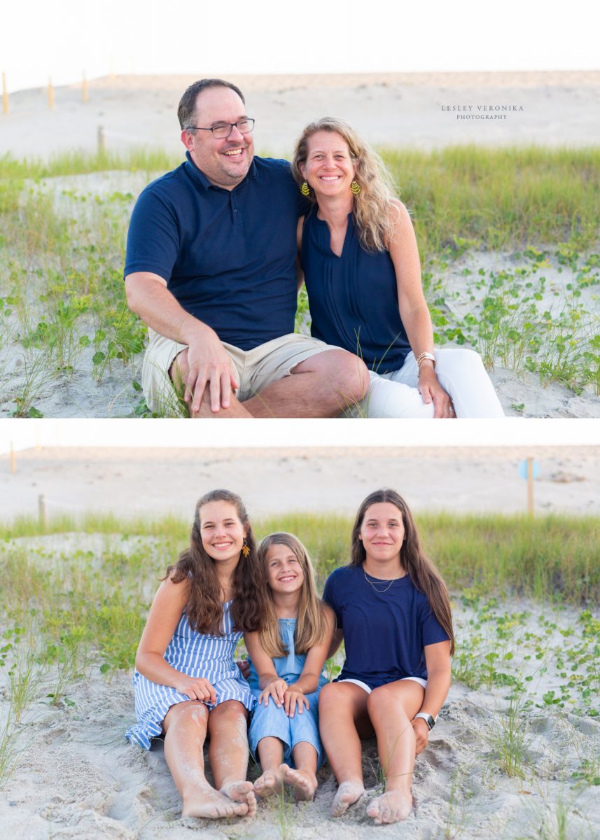 family photos, beach portraits, Oak Island NC family photographer