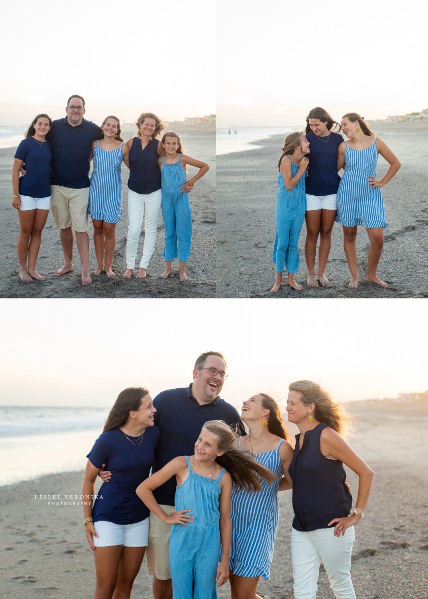 family photos, beach portraits, Oak Island NC family photographer