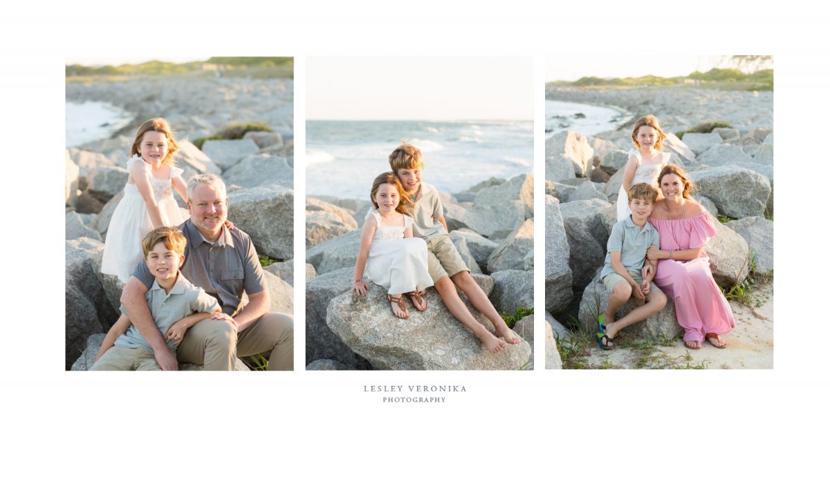 family photos, beach session, Fort Fisher NC family photographer