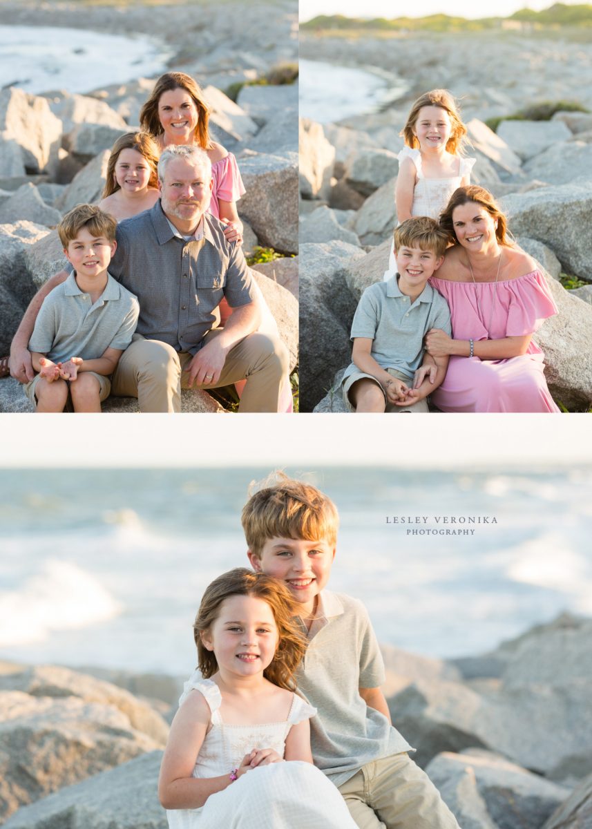 kids, sibling portraits, beach session, Fort Fisher NC family photographer