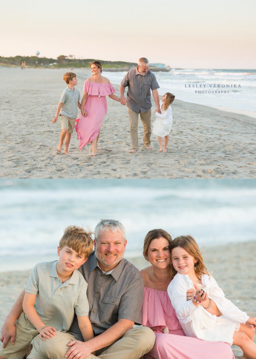 family session, beach session, Fort Fisher NC family photographer