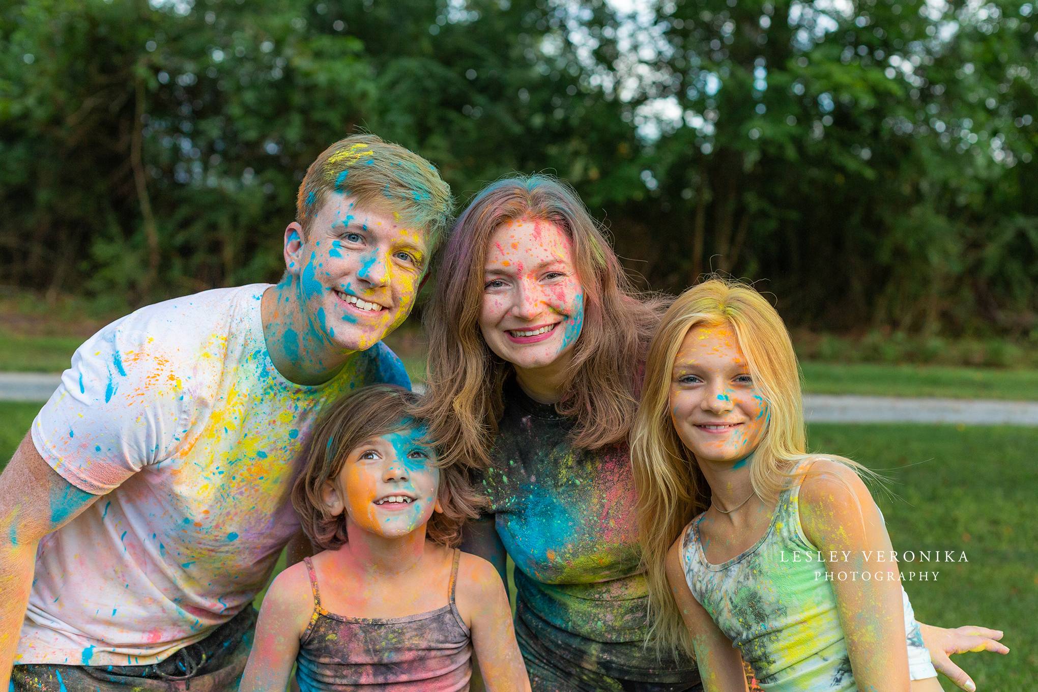 Wilmington NC Family Portraits, powder family session, powder paint