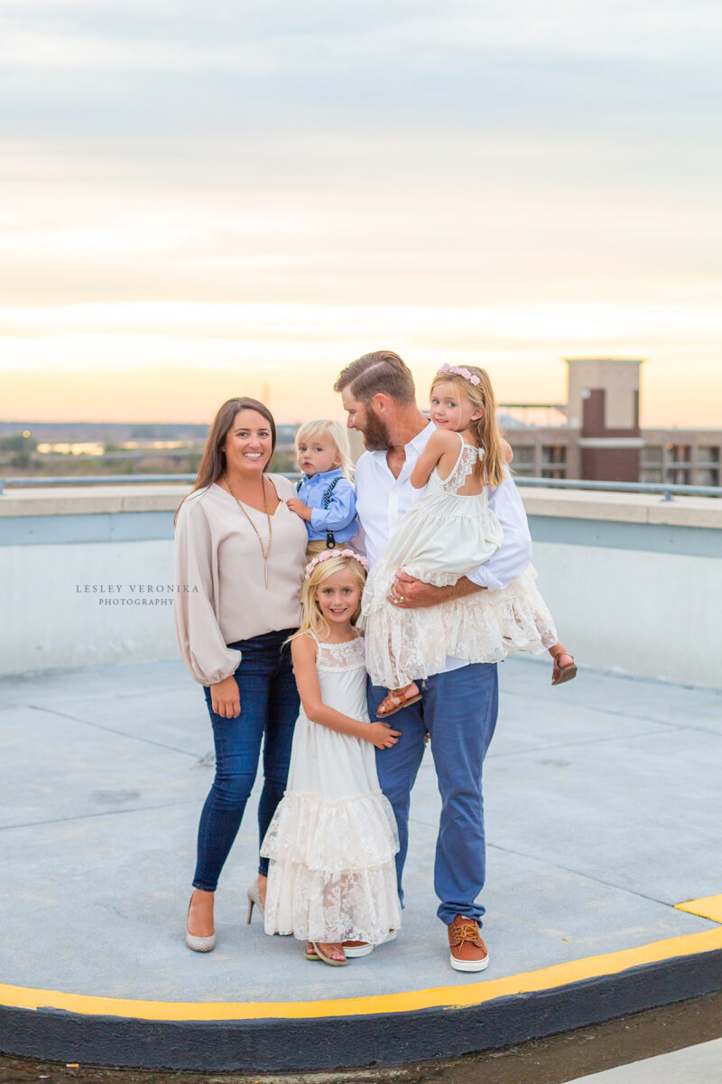 downtown Wilmington NC, family portraits, Family of five portraits