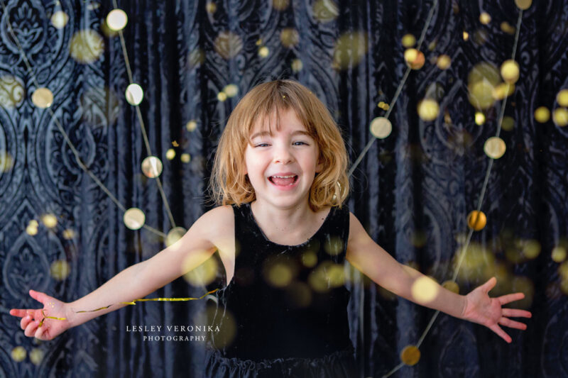 NYE, New Years eve session, glitter session, kids portraits, New Years