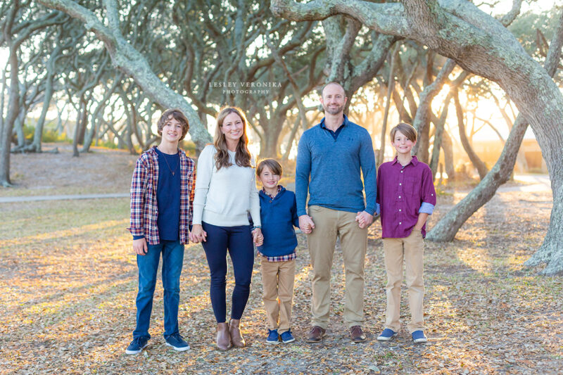 Family portraits, fort fisher, family of five, wilmington nc, kure beach nc, family photographer