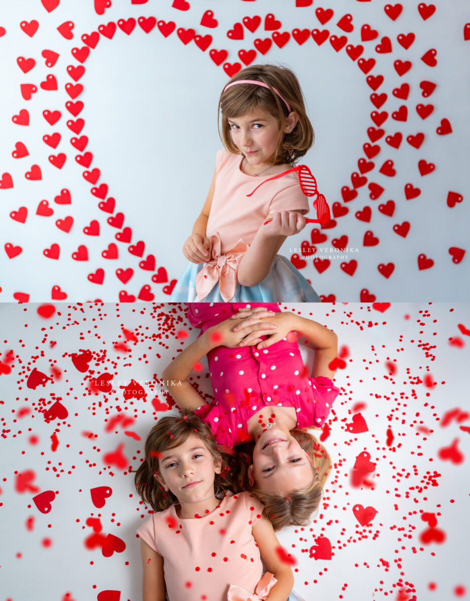 valentines day, family session, v-day minis, kids  portraits 