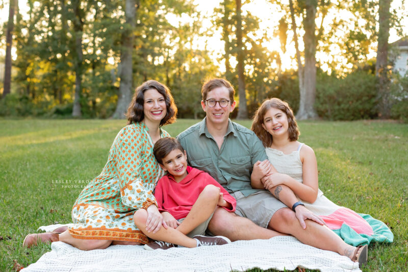 family portraits, wilmington nc family photographer, family of four