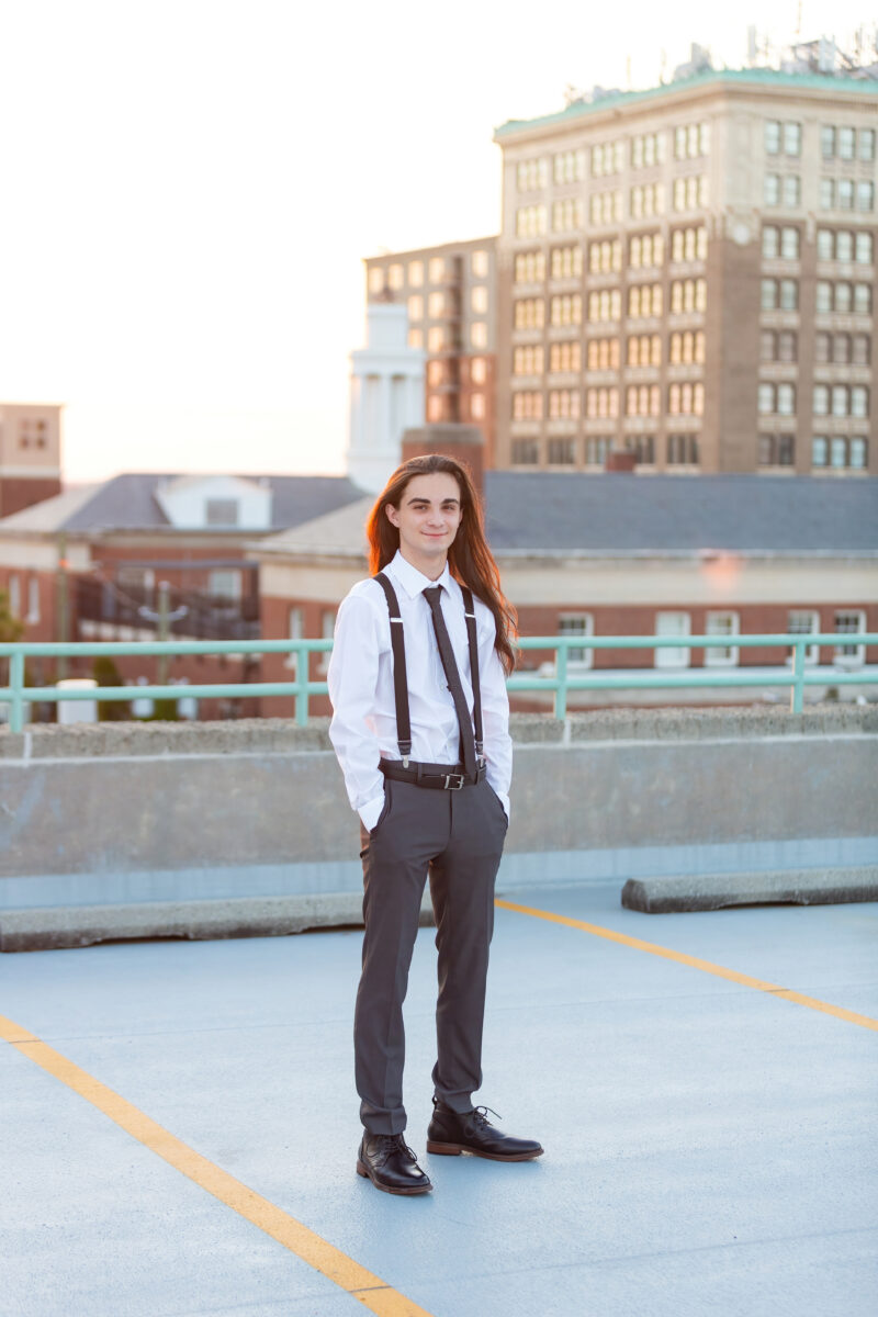 guy senior session, wilmington nc senior session, downtown wilmington portraits