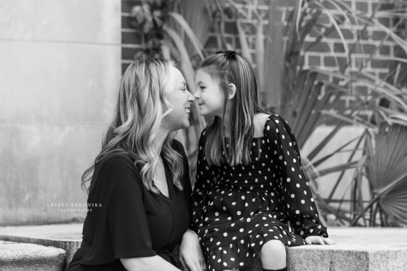 downtown wilmington nc, family photography, family portrait session, mommy and me session, mom and daughter portraits, sweet girl, child, mother, family session, family photographer, wilmington nc