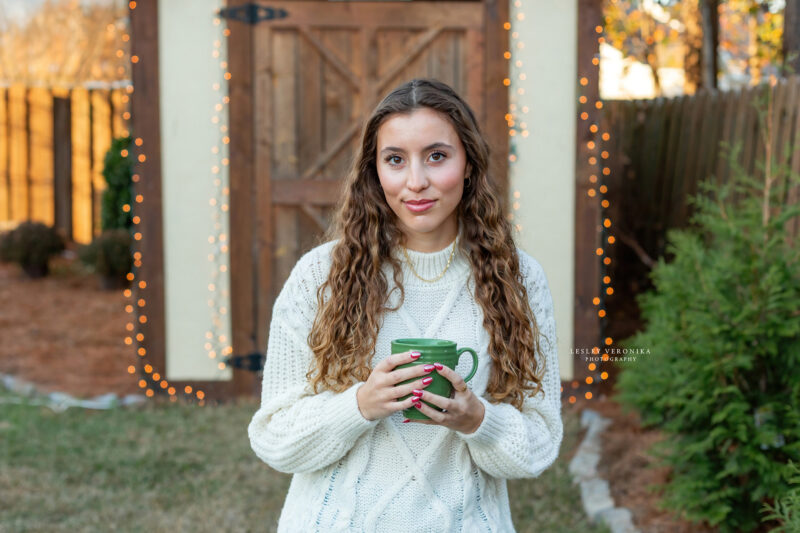 senior photography program, senior photographer, hot chocolate portraits, high school seniors