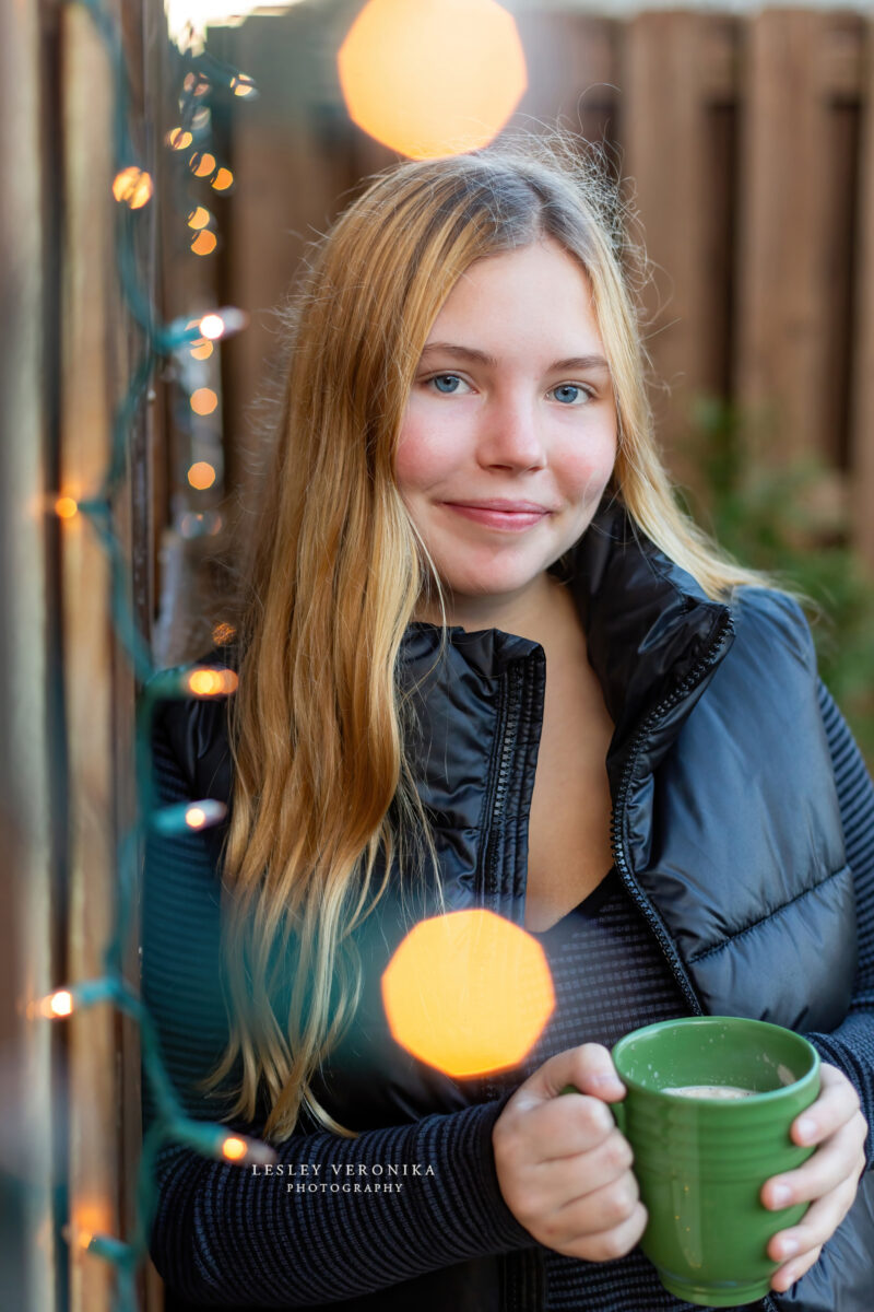 senior photography program, senior photographer, hot chocolate portraits, high school seniors