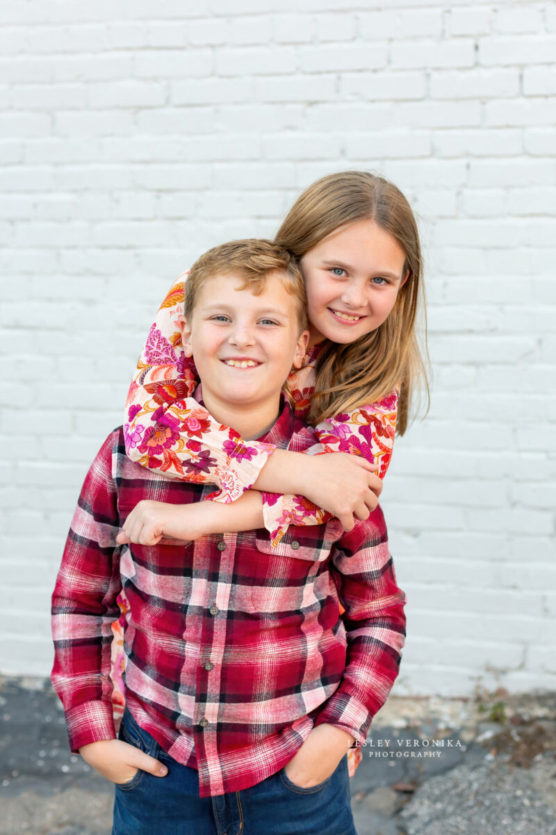 childrens portraits, siblings, family photography, dowtown wilmington nc