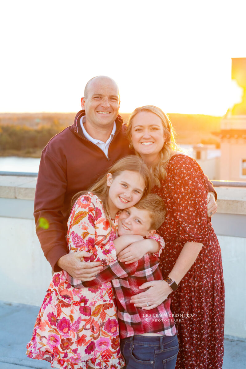 winter family portraits, dowtown wilmington, family photo session, wilmington nc family photographer 