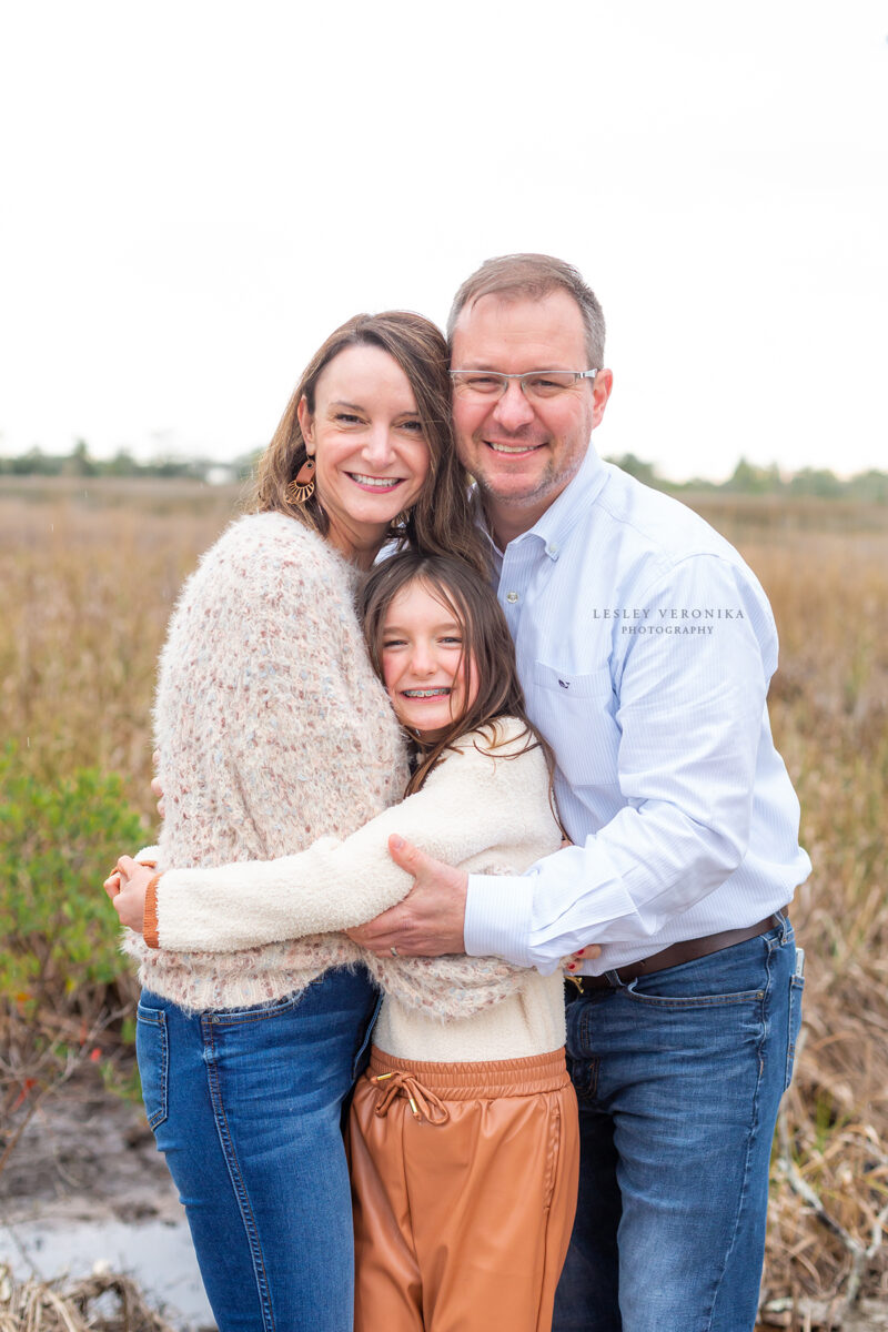 family photographer, family of three, carolina beach state park session