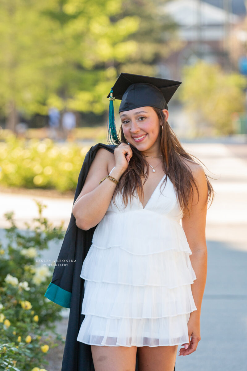 UNCW, graduation portraits, grad, cap and gown session, college graduation, University of North Carolina at Wilmington, ILM, Wilmington NC