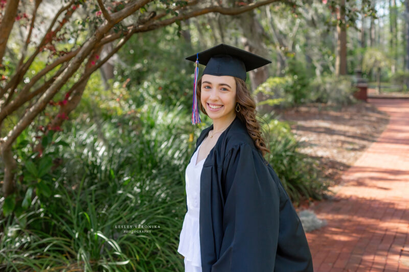 cap and gown, wilmington nc senior session, wilmington christian academy, senior portraits, ilm