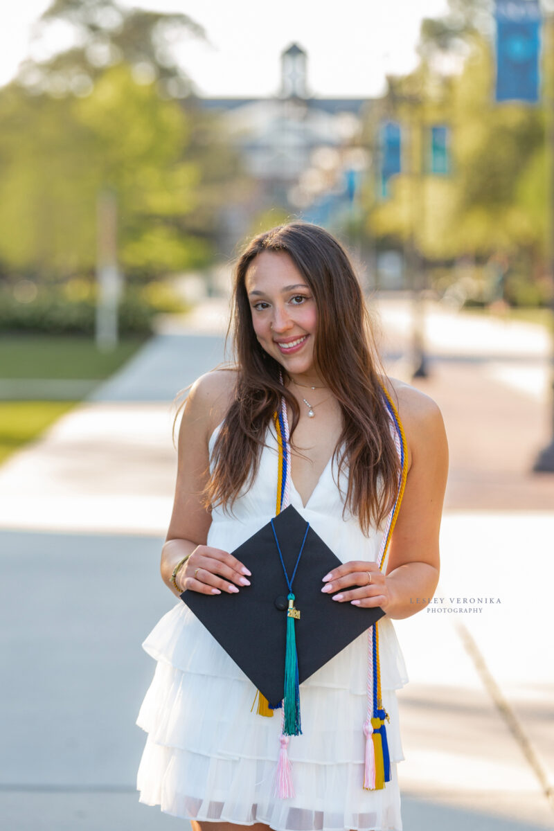 UNCW, graduation portraits, grad, cap and gown session, college graduation, University of North Carolina at Wilmington, ILM, Wilmington NC