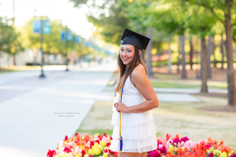 UNCW, graduation portraits, grad, cap and gown session, college graduation, University of North Carolina at Wilmington, ILM, Wilmington NC