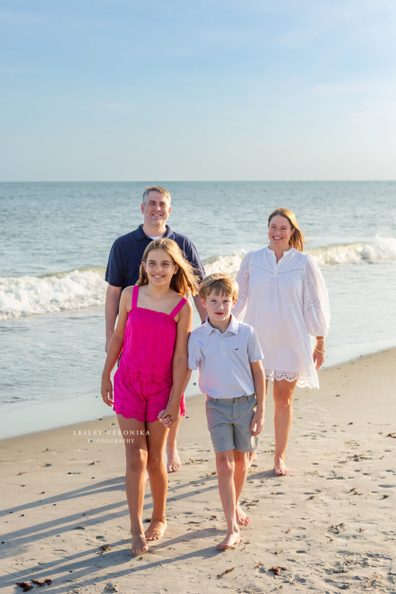 Family session, family photographer, oak island NC, beach portraits