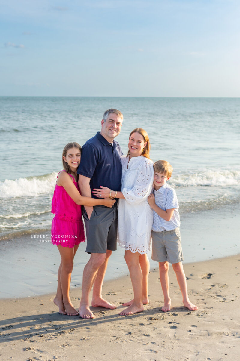 Family session, family photography, oak island photographer, beach portraits