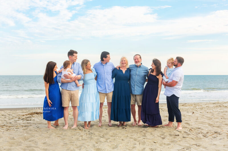 stress free family session, oak island, generational family session