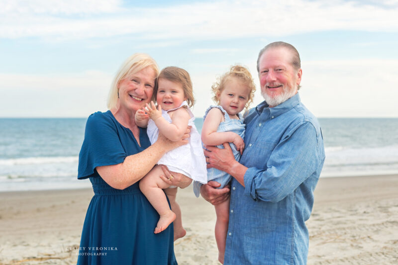 stress free family session, oak island, generational family session