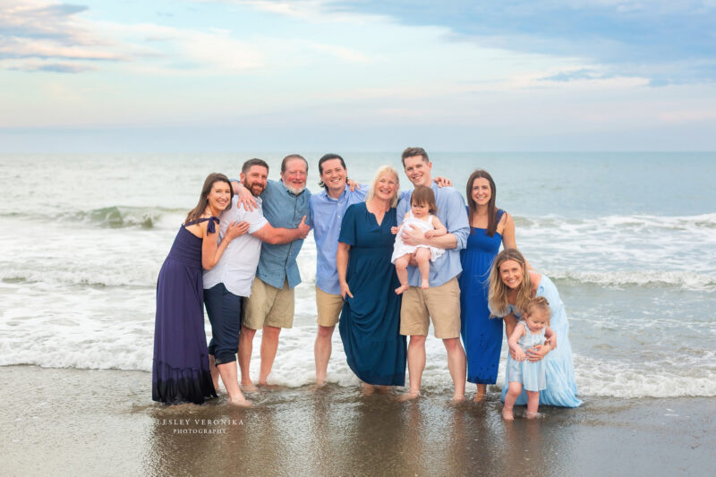 stress free family session, oak island, generational family session